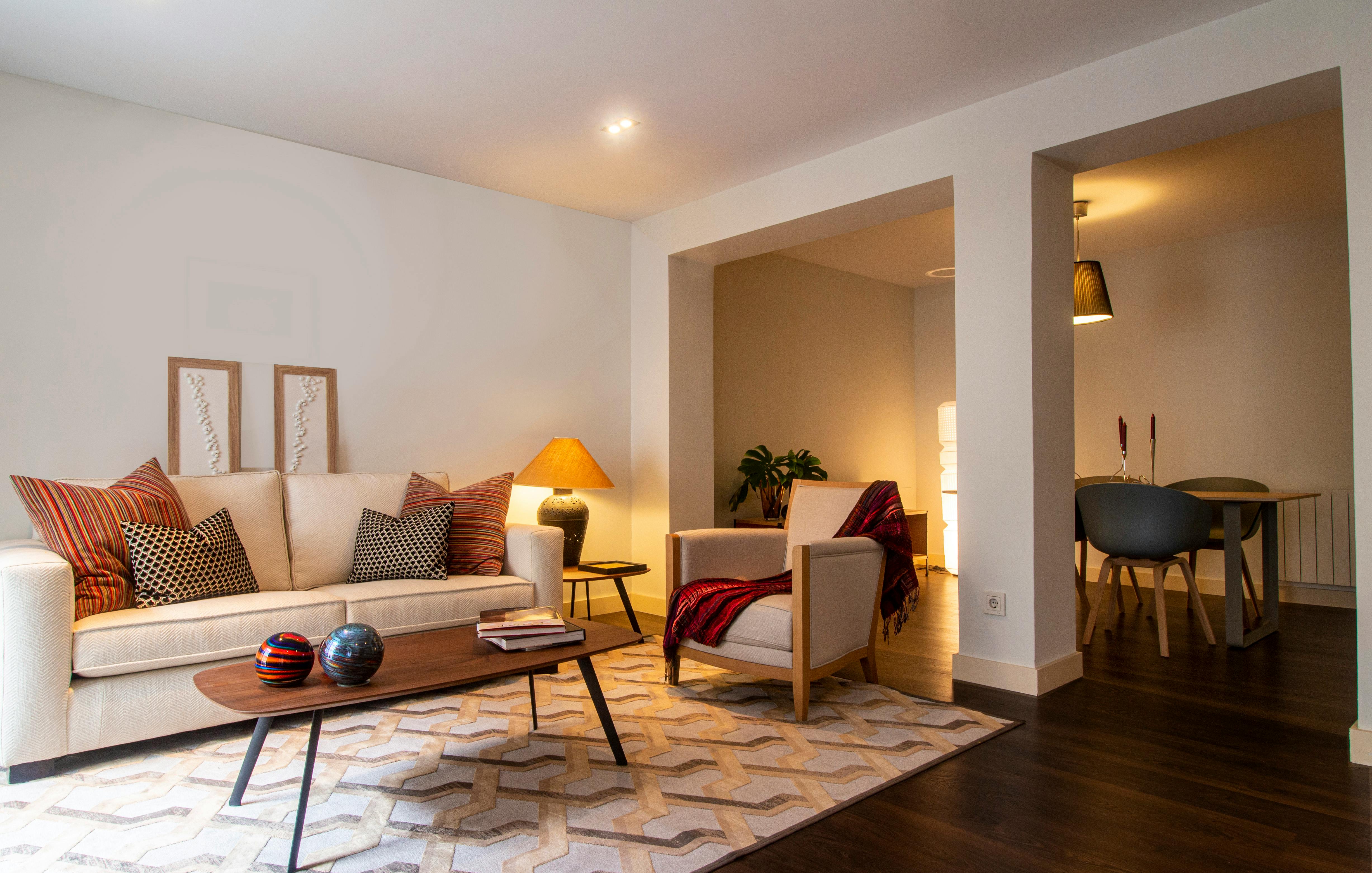 Living room with furniture